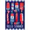 Hello Summer Patriotic Americana Popsicle Garden Flag, 12.5" x 18"